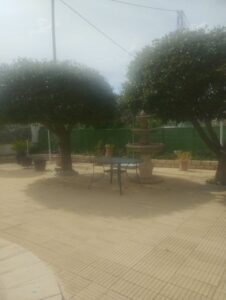 patio de la casa con fuente inmobicasasbullas